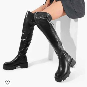 Size 8 Thigh High platform boots